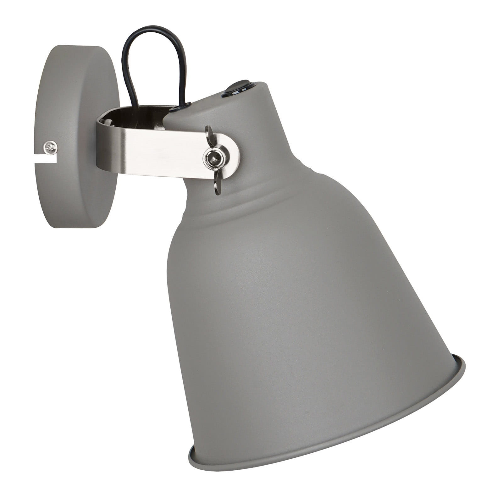 Kinkiet szaro-srebrny VIDAL 1xE27x40W wym:22,5x16x20cm IP20 Italux