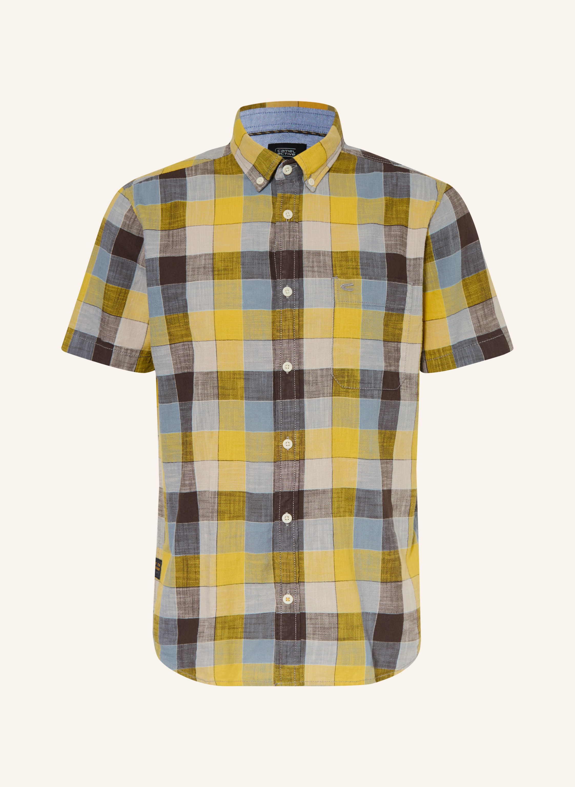 camel active Kurzarm-Hemd Regular Fit