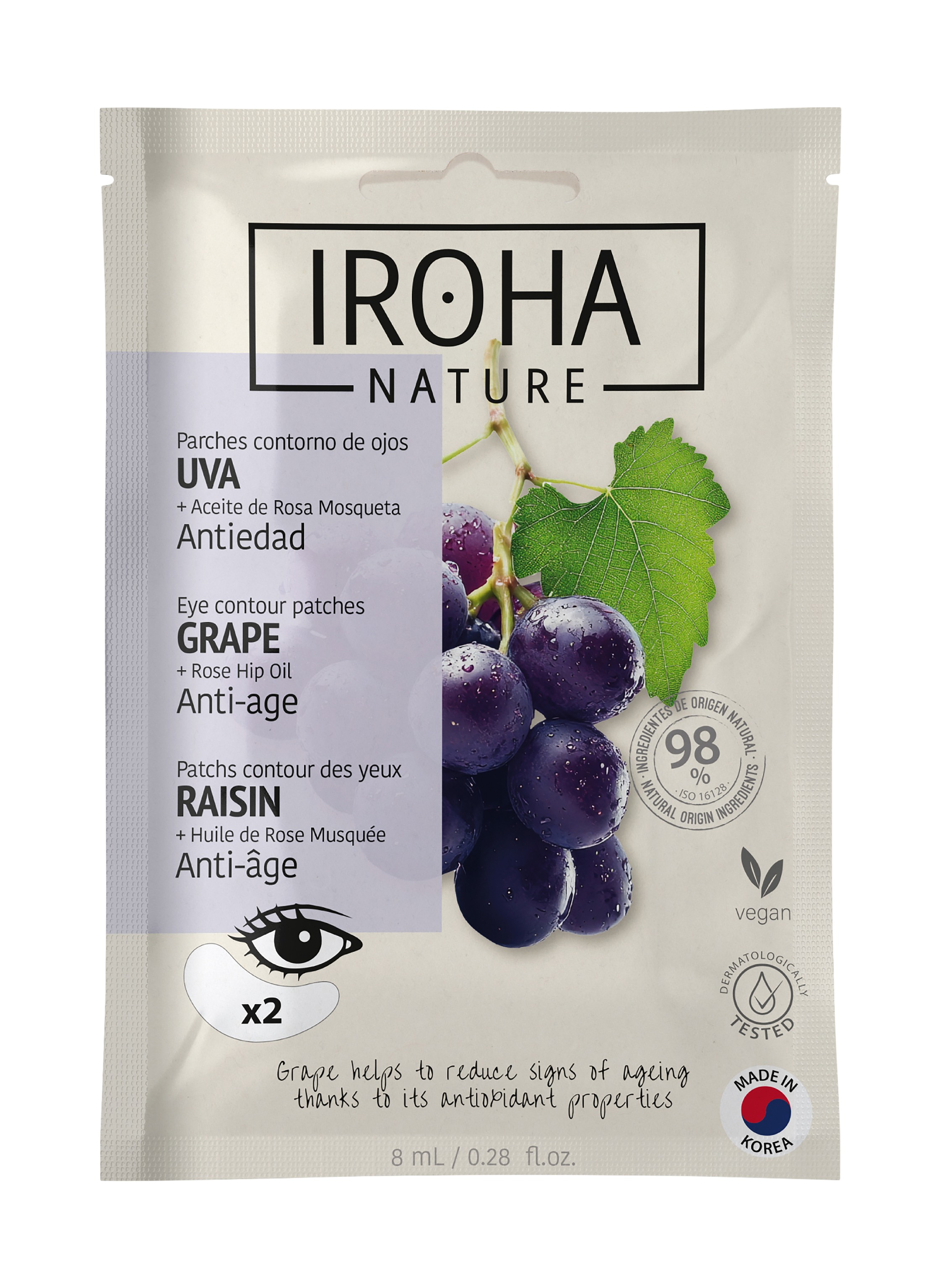 IROHA EYEPADS GRAPE ANTI AGE