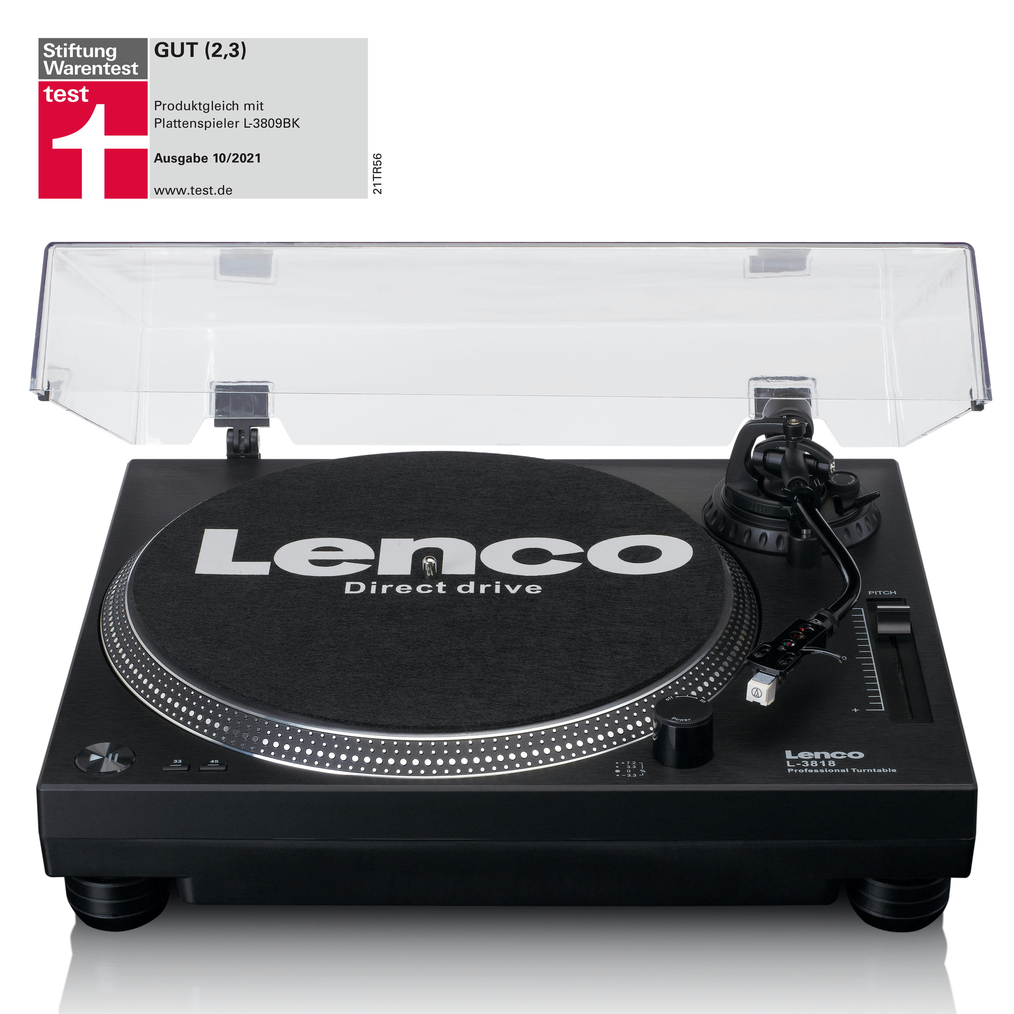 - Platine à entraînement direct avec encodage usb et pc noir