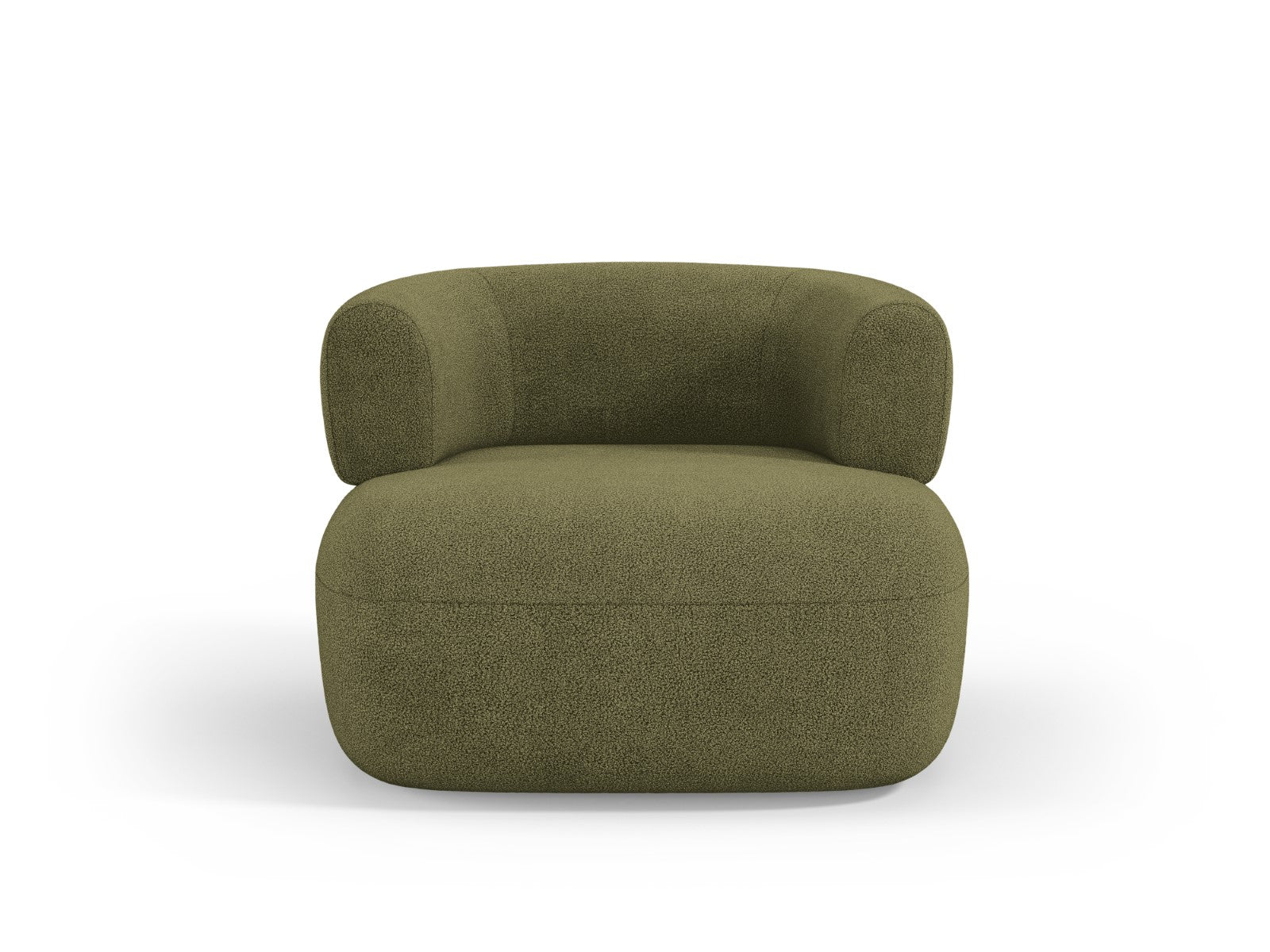 Micadoni Fauteuil Jenny boucle, groente - 88x90x73cm