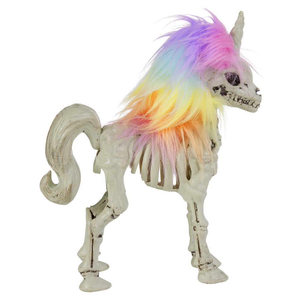 Licorne squelette crinière multicolore