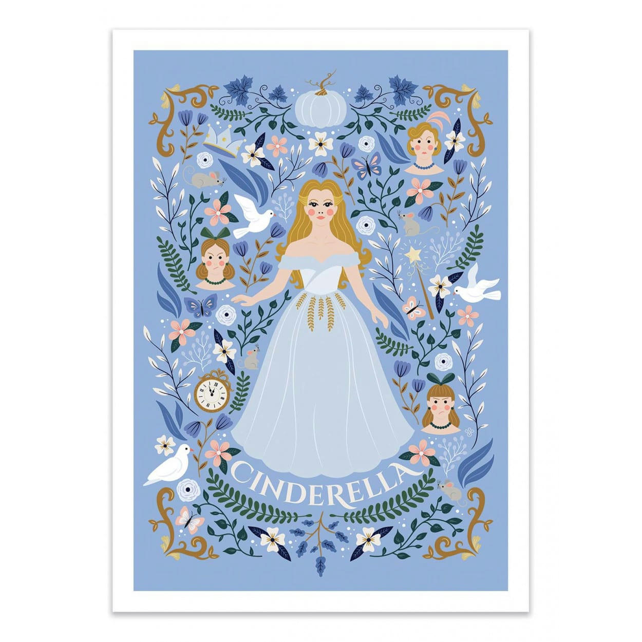 VESNA SKORNSEK - CINDERELLA - VESNA SKORNSEK - Affiche d'art enfant 30 x 40 cm
