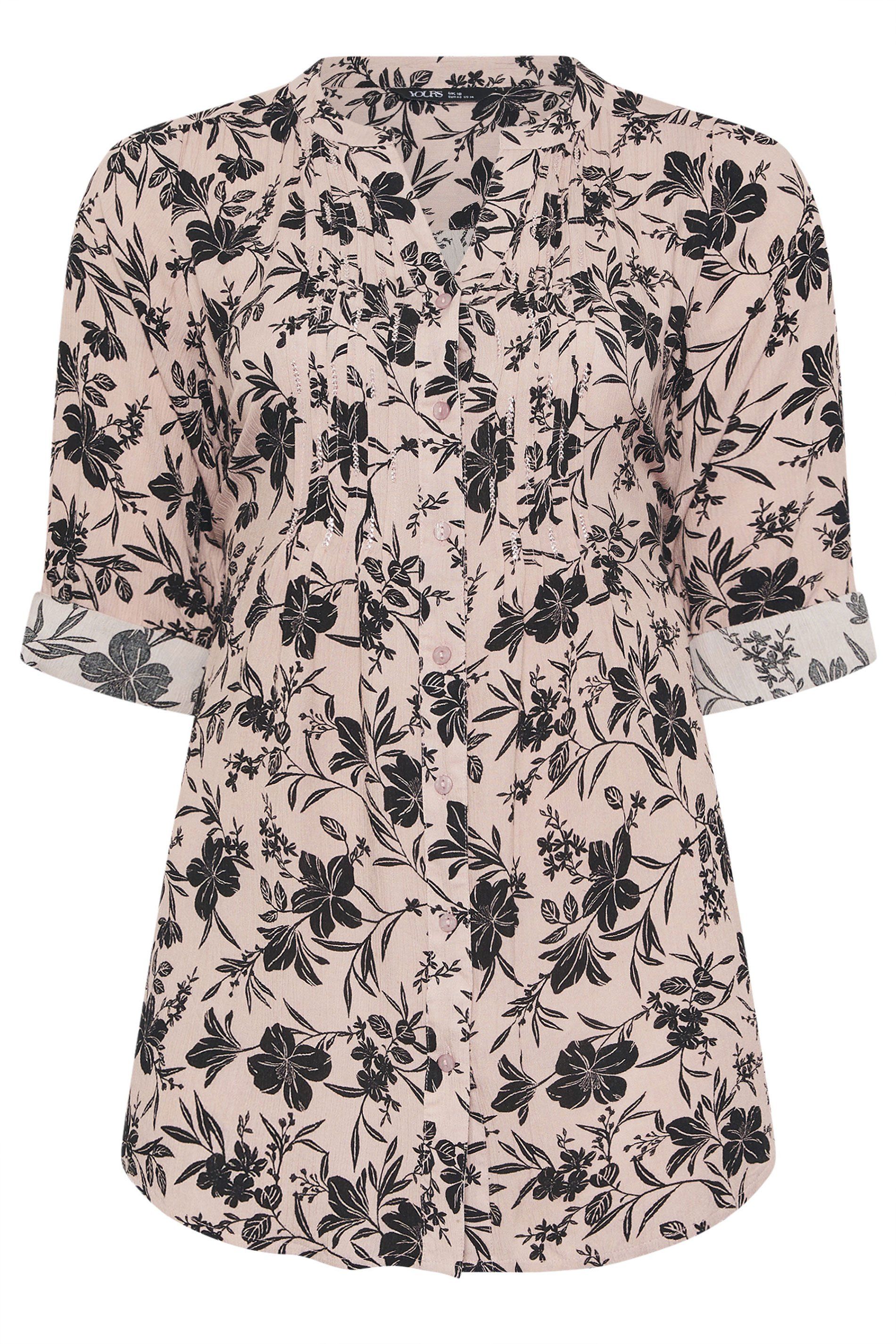 Yours Floral Pintuck Blouse