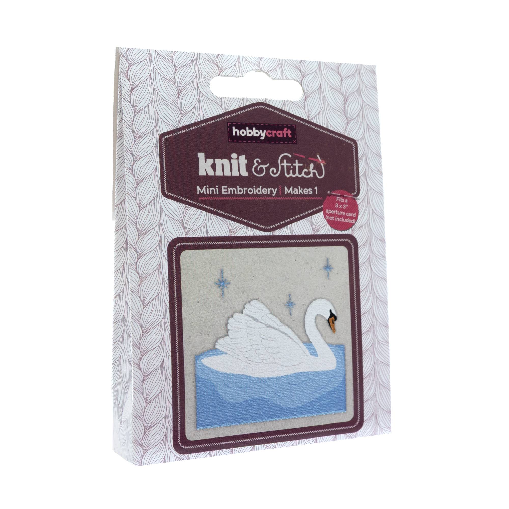 Mini Swan Embroidery Kit