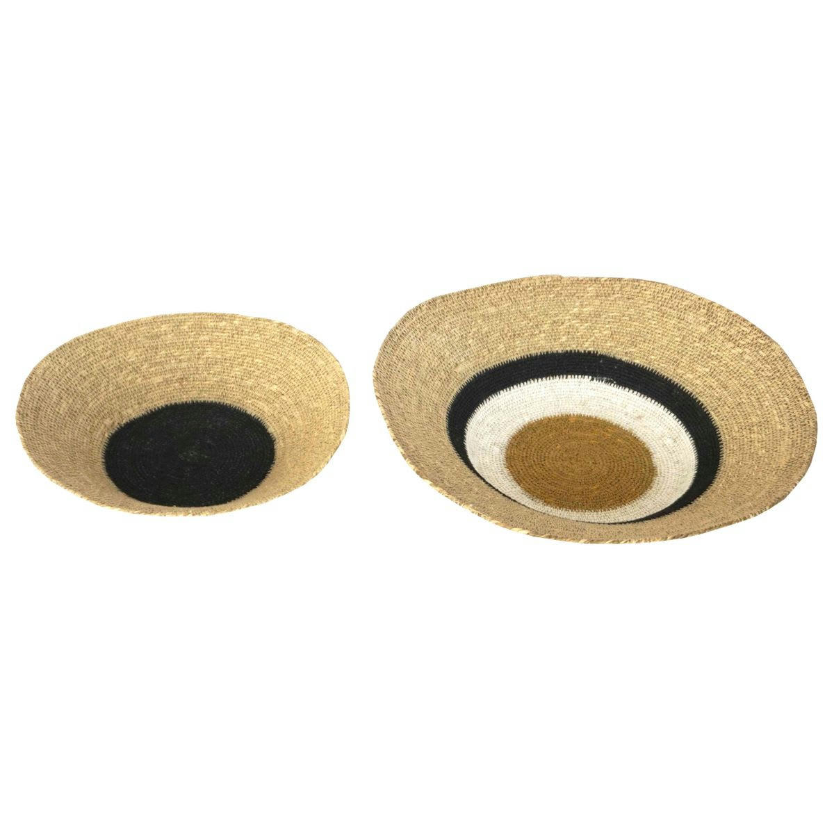 - Set de 2 corbeilles en jonc de mer