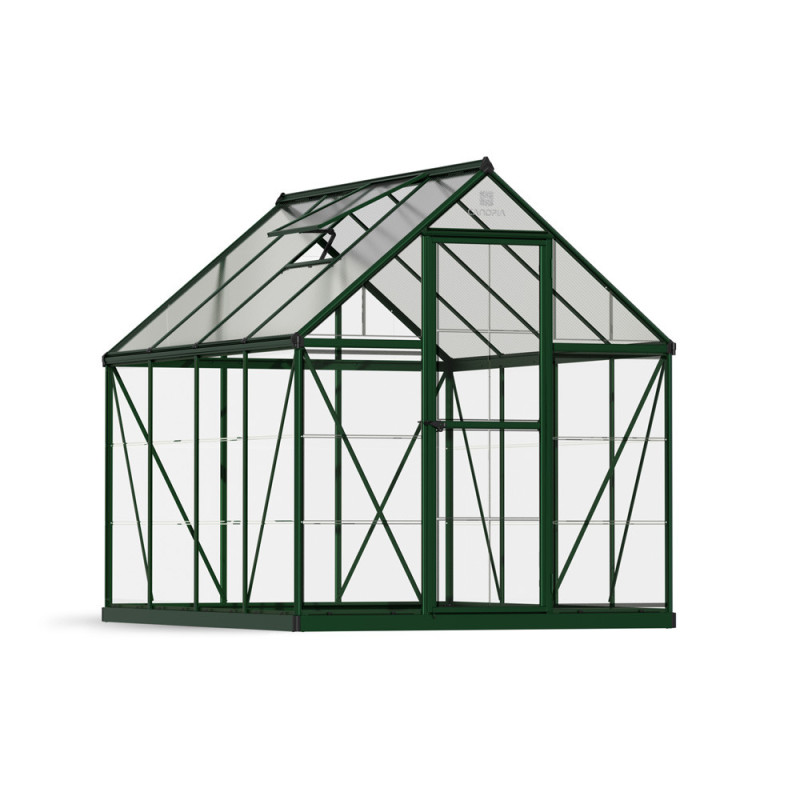 Serre en polycarbonate Hybrid verte 4,4 m² CANOPIA