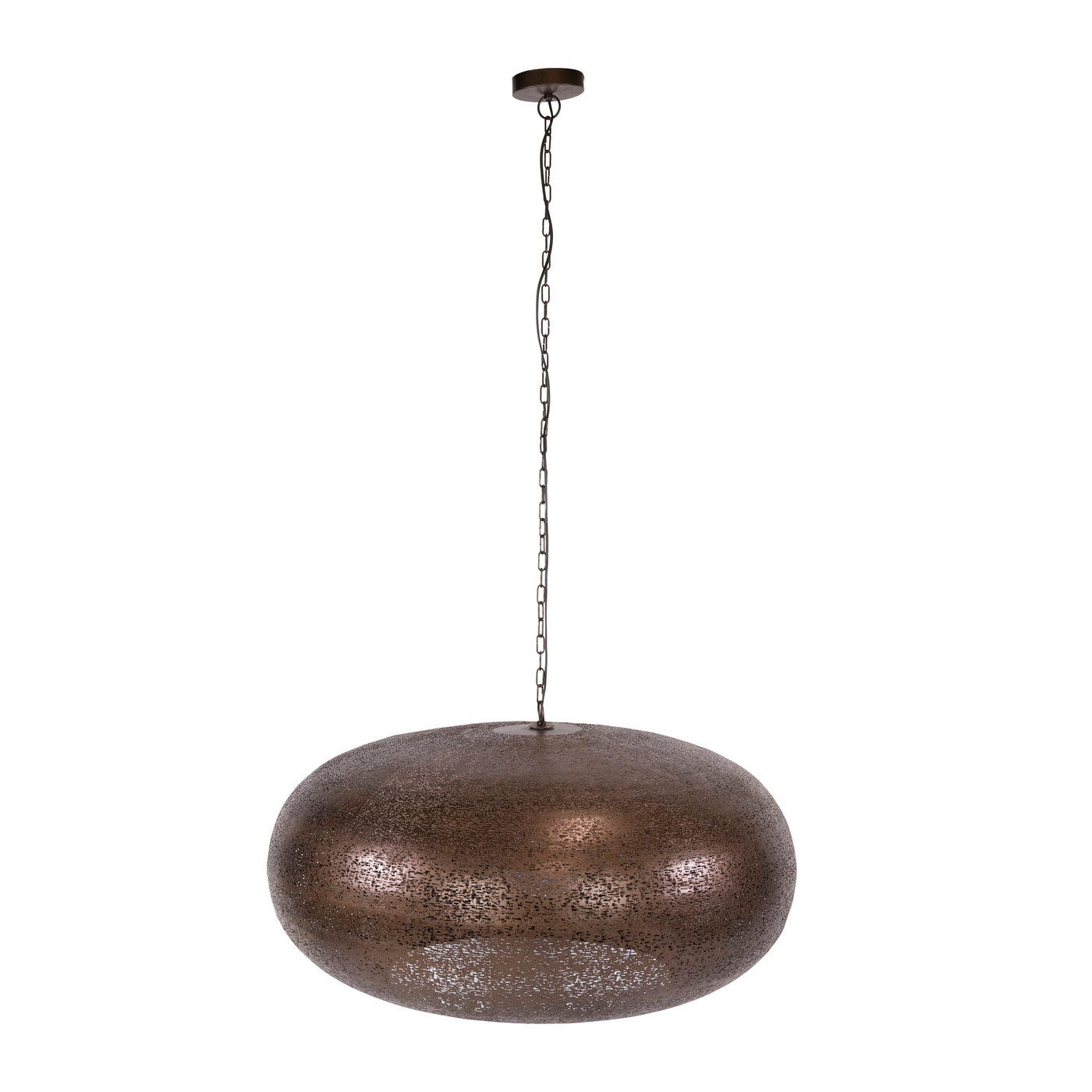 Giga Meubel Hanglamp Cielo - Koper Metaal - 1-lichts - Ø90cm