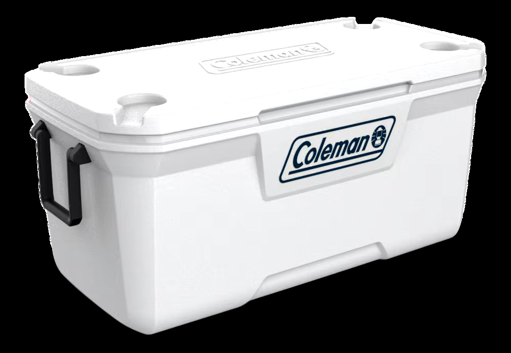 Coleman 316 Series 120-Quart Marine Cooler, White, 113.5-L