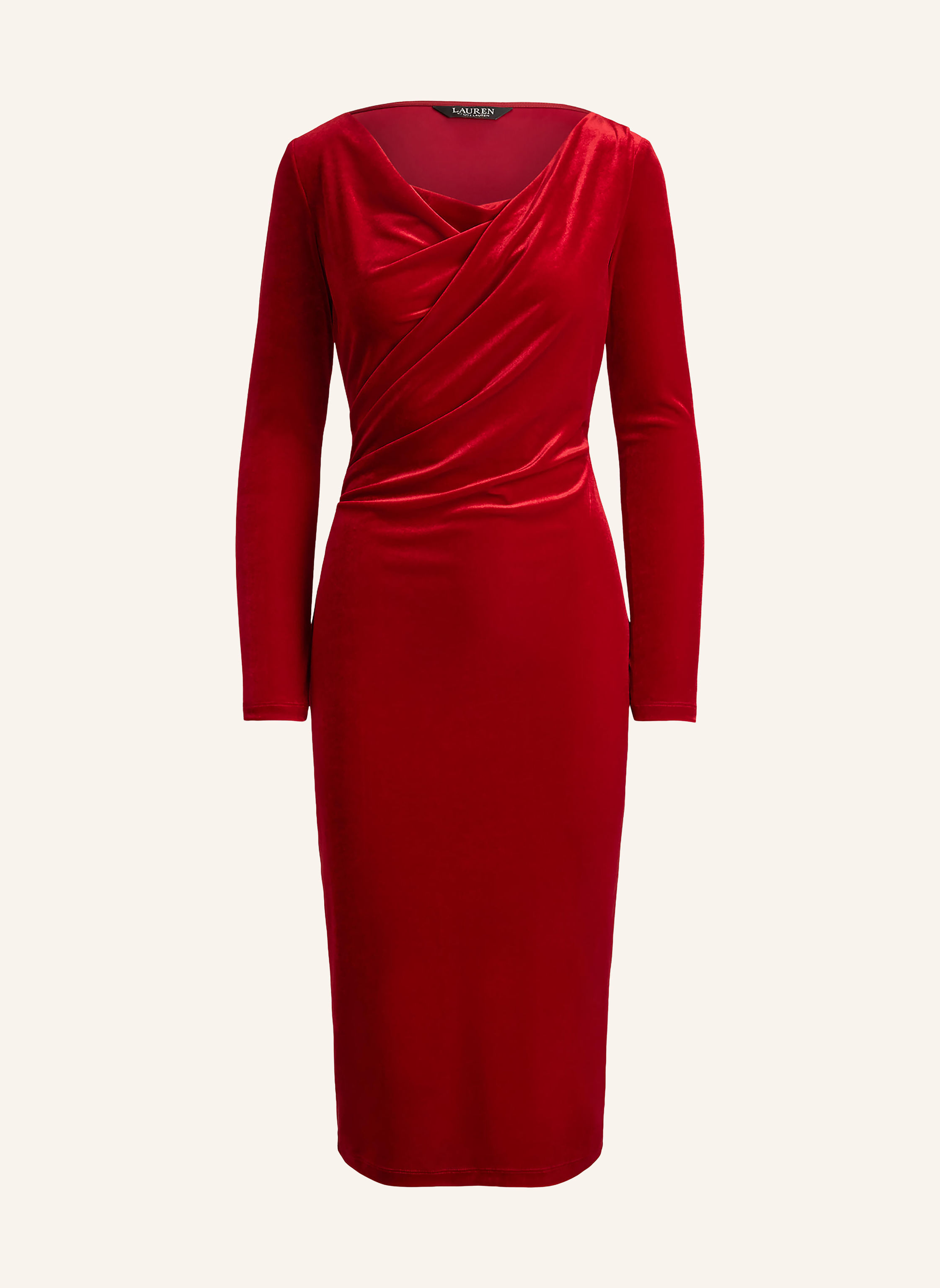LAUREN RALPH LAUREN Samtkleid
