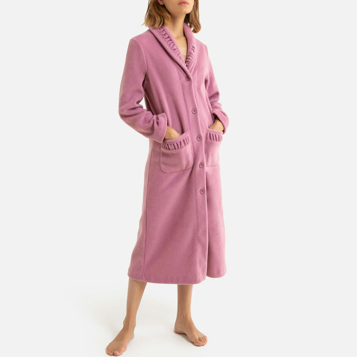Robe de chambre en maille polaire
