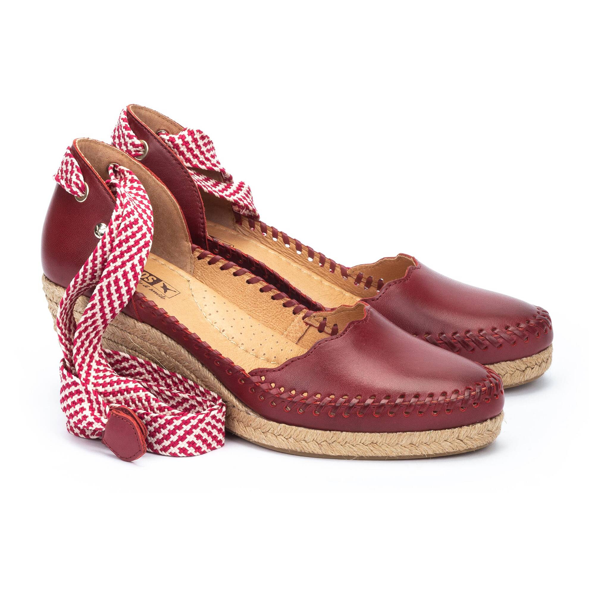 VILA - Sandalias con cintas y cuña para mujer
