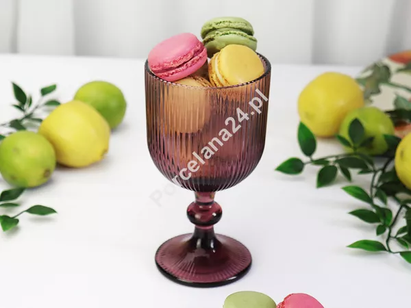 Szklanka na stopce 0,37 L Altom Design - Selena Różowa 07.SEL.7670