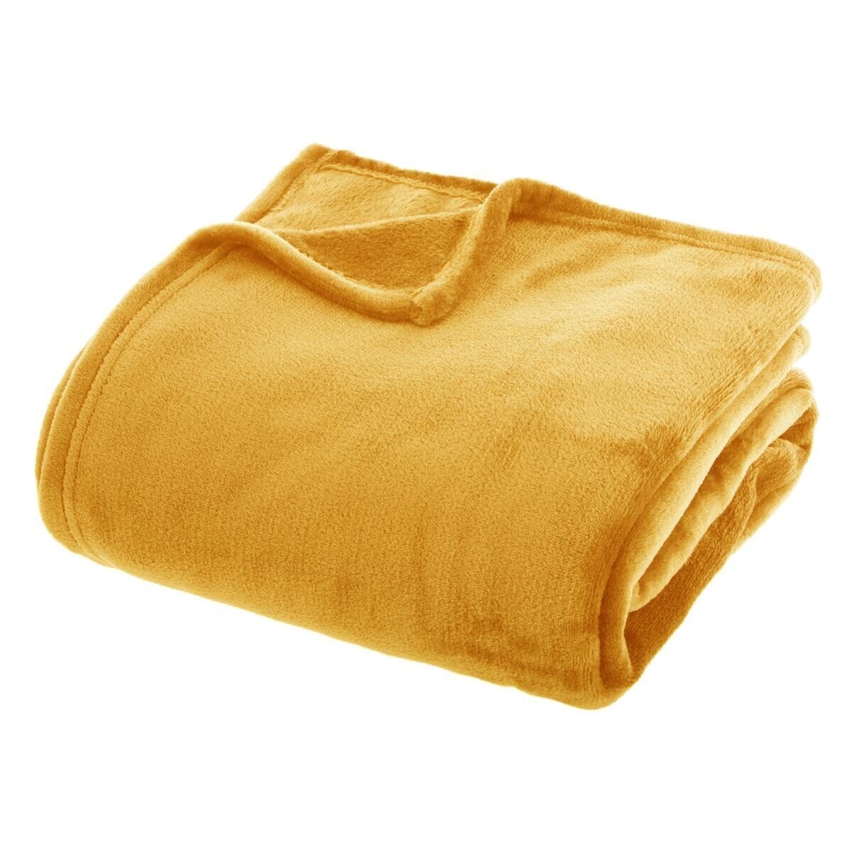 Flannel plaid Yellow, 180x230 cm