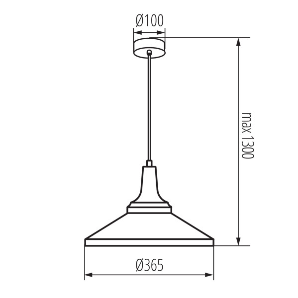 Lampa wisząca LL MORVIK E27 PL 66724 LightLogic złoty czarny 1szt.