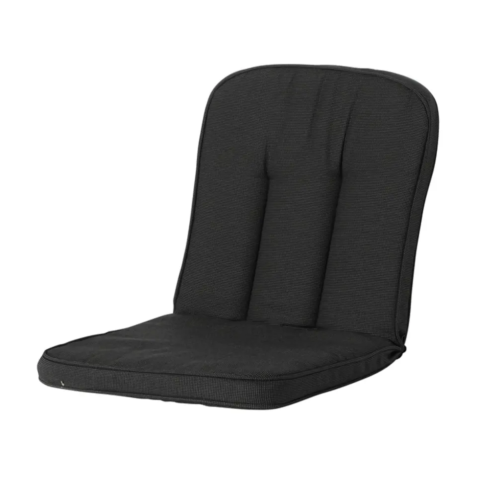 Madison - Tuinkussen Classic Hermitage Rib black - Ca. 94x48 cm - Set van 4