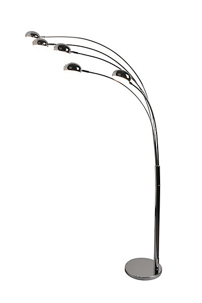éclairage au sol LED intégrée variable Coolah 2600lm 3 8W IP20 GoodHome argent