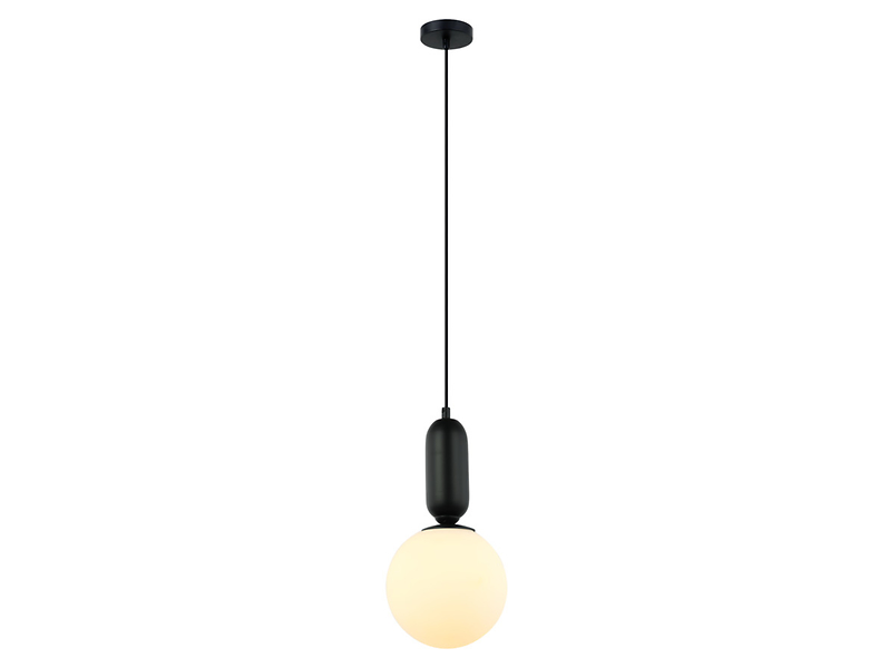 Lampa wisząca Aldera stalowa czarna