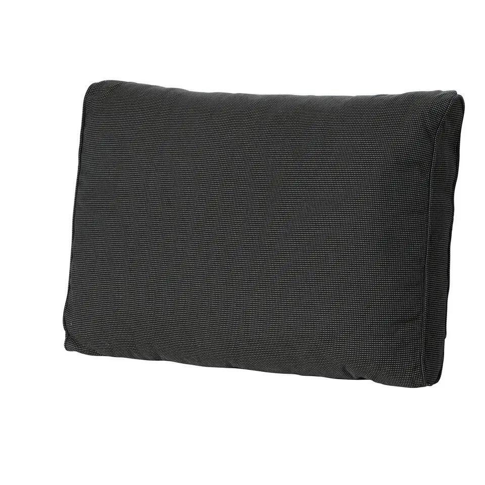 Madison - Lounge Rugkussen Rib black - Ca. 40x60 cm - Set van 2