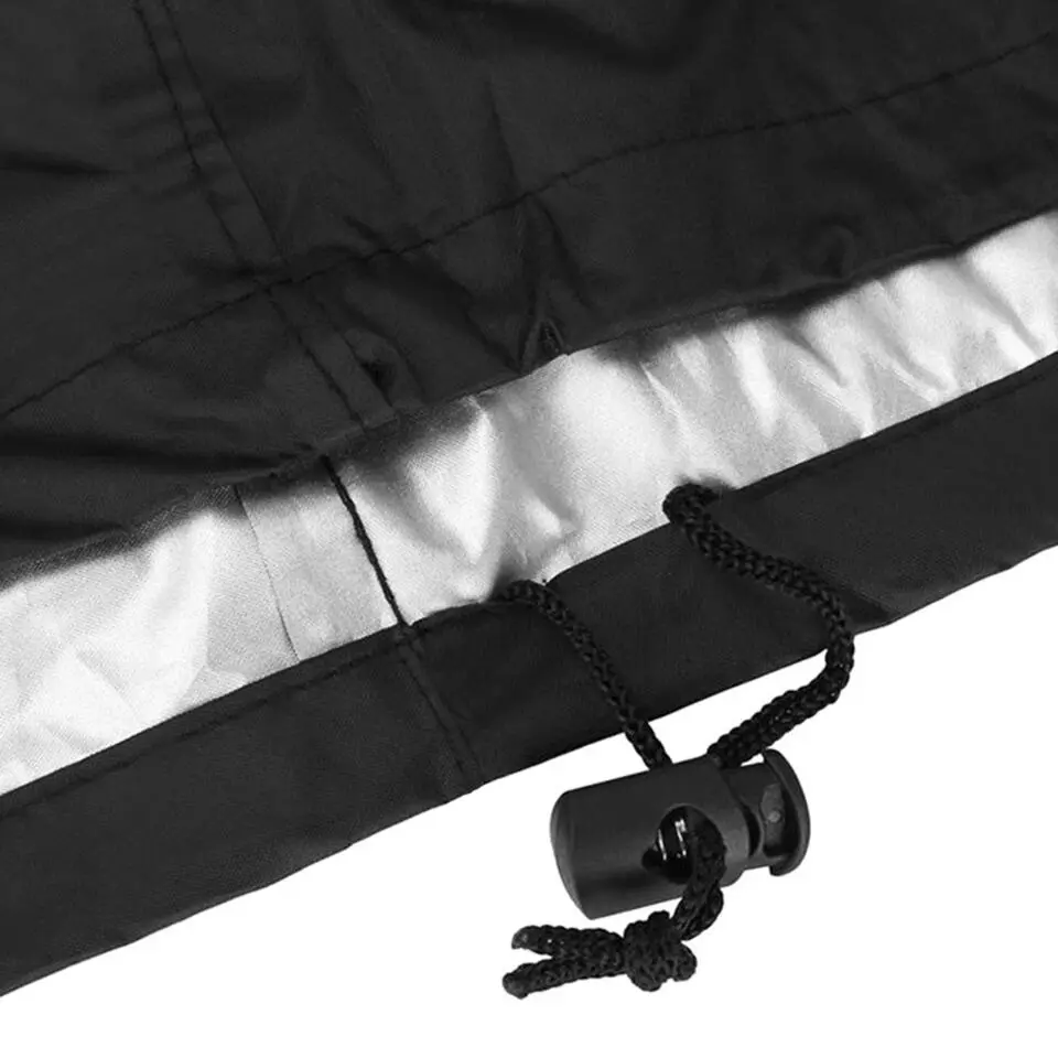 QUVIO Barbecue beschermhoes - Waterdicht - Rond - Zwart