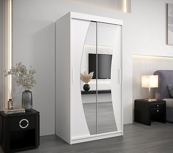 Armoire Wave à portes coulissantes H. 200 x L. 120 x P. 62, 2 portes