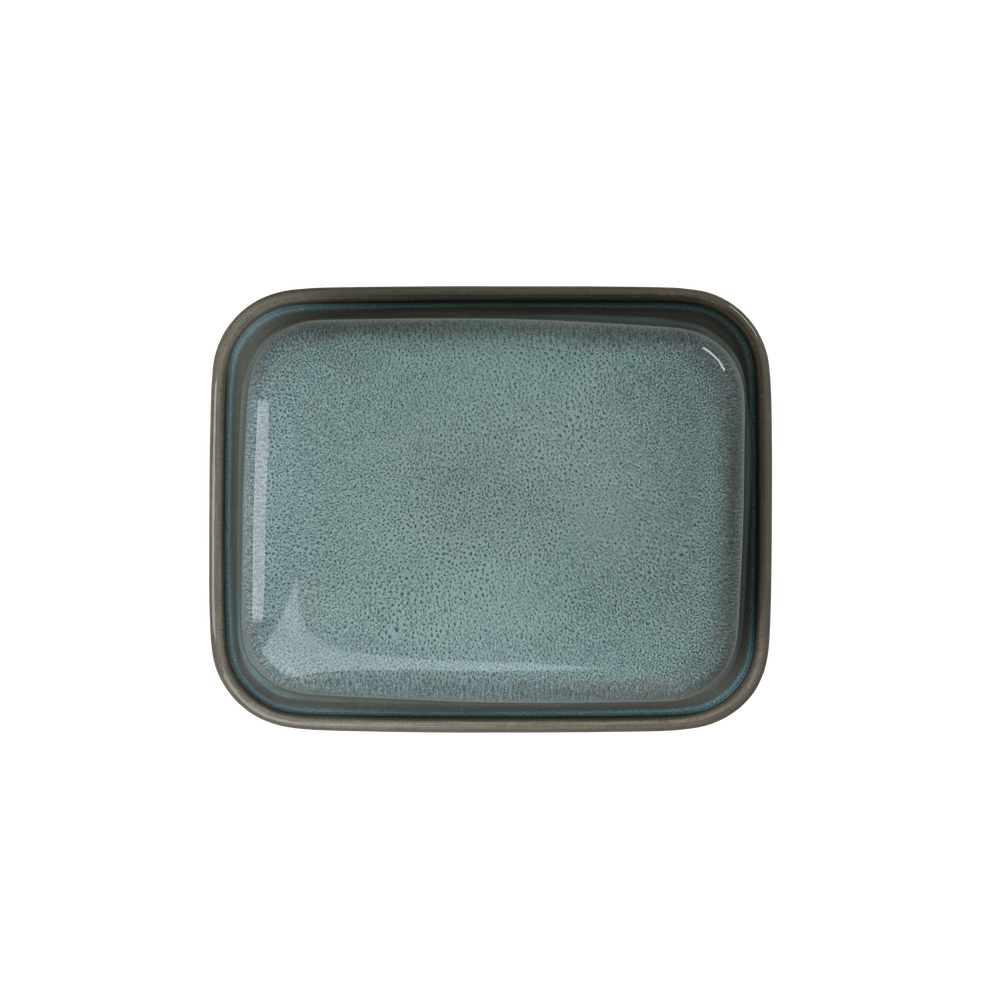 Lave Covered butter dish - Blue, stoneware