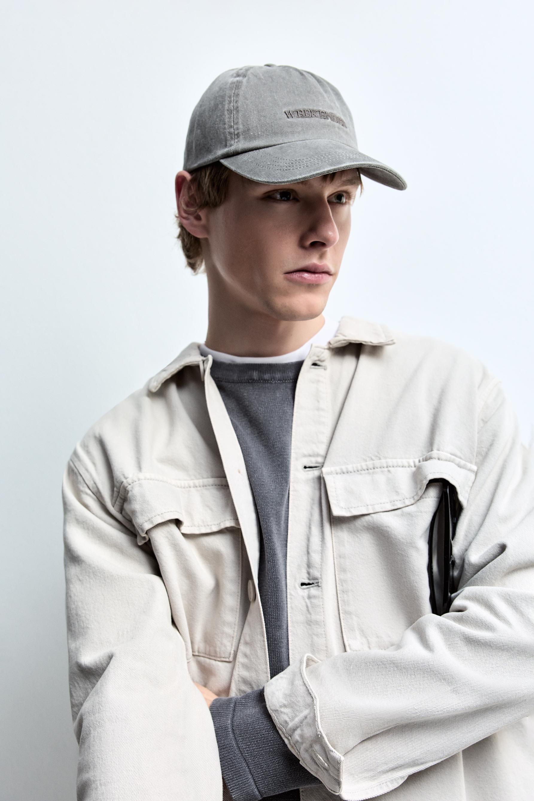 Gorra efecto lavado bordado