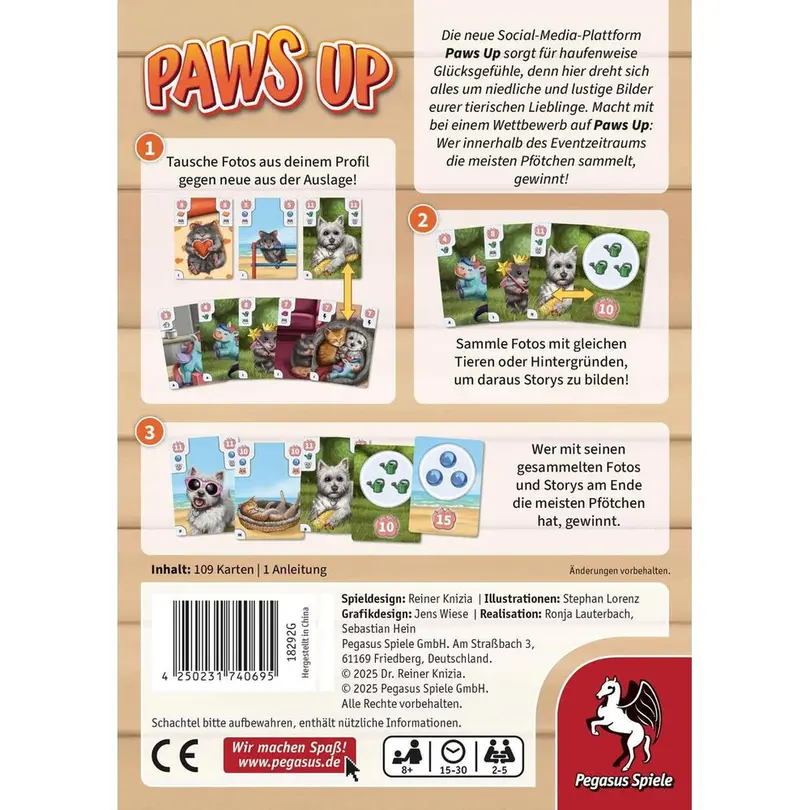 Kartenspiel Paws Up