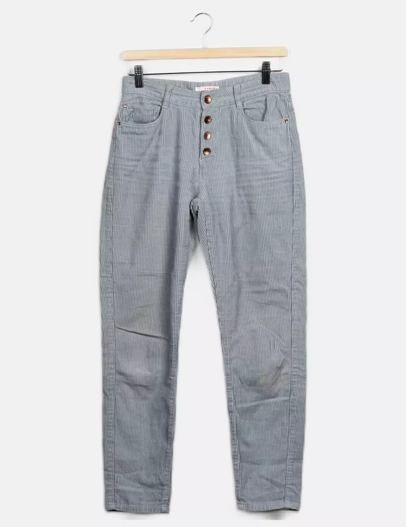 Camaïeu slacks skinny, slim Corduroy