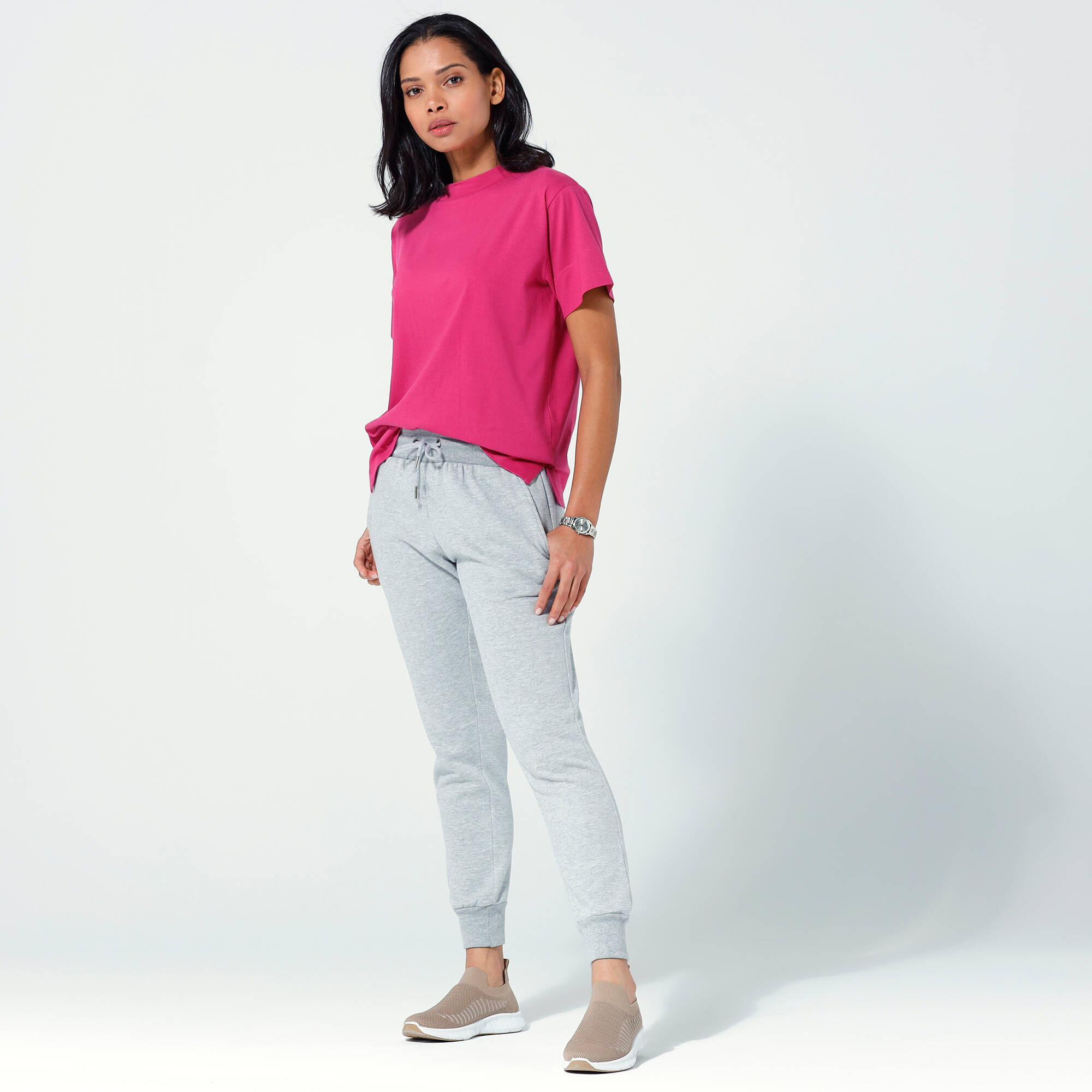 Pantalon jogging en molleton gratté