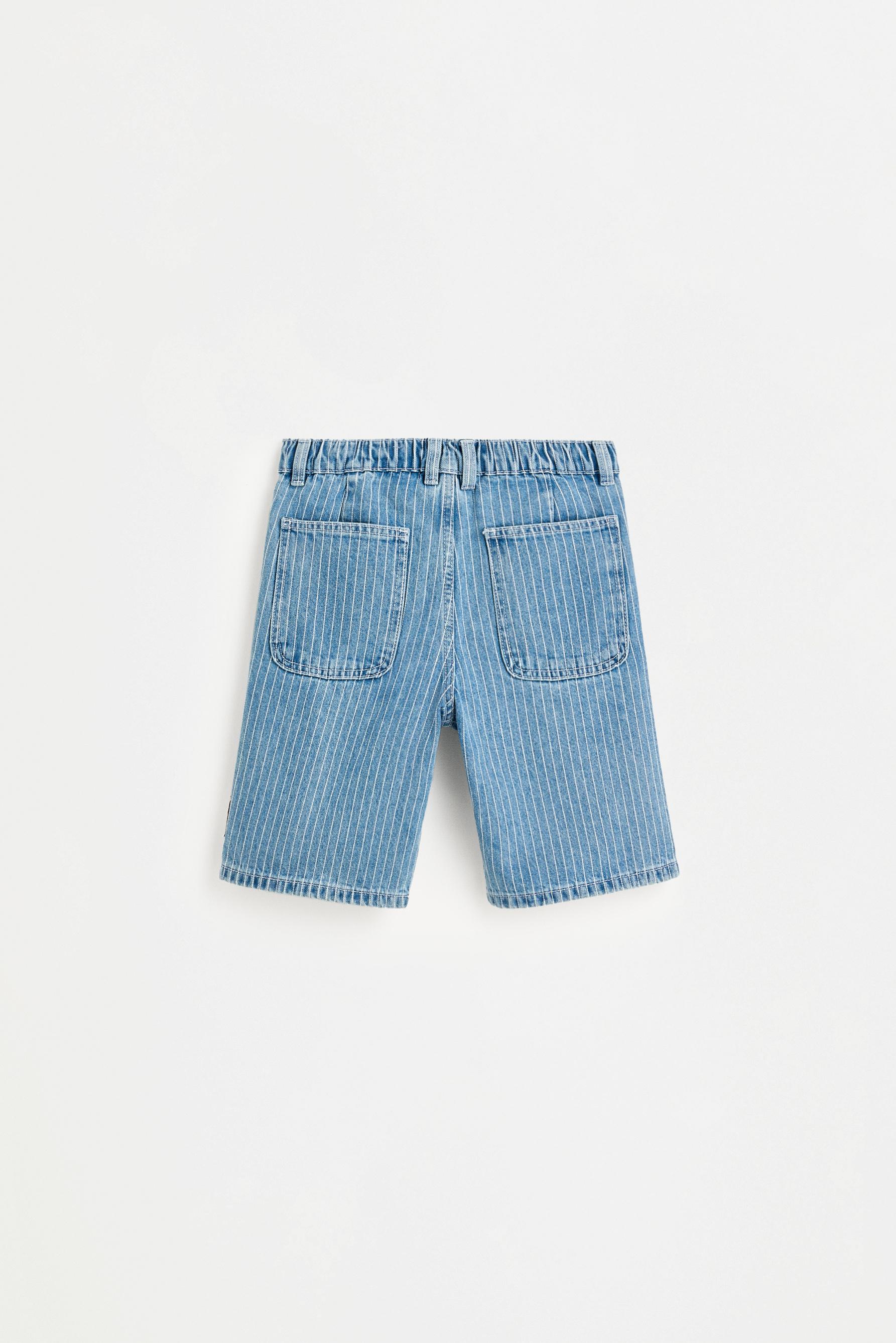 Bermuda denim rayas