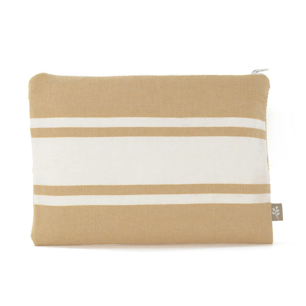 ST TROPEZ - Pochette de plage coton  18x24 taupe clair