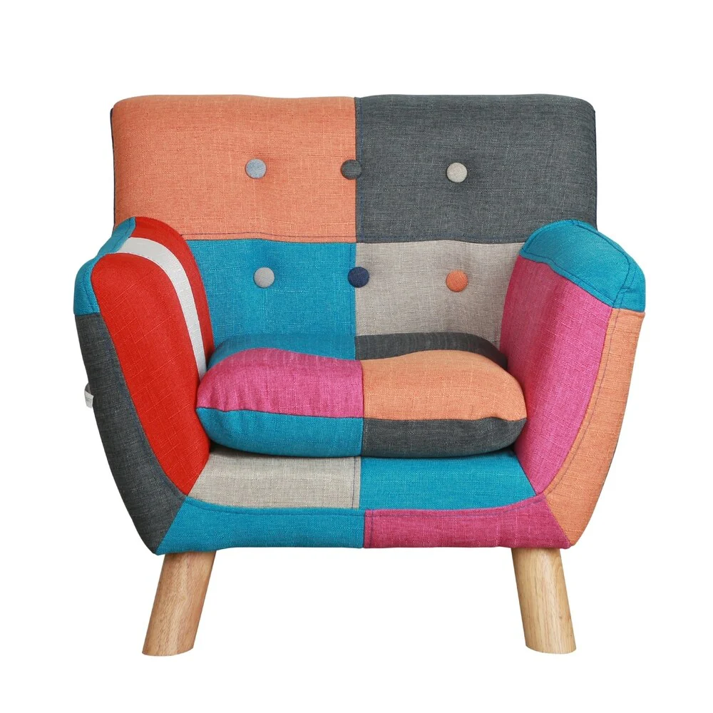 Jacey Kids Patchwork Armchair