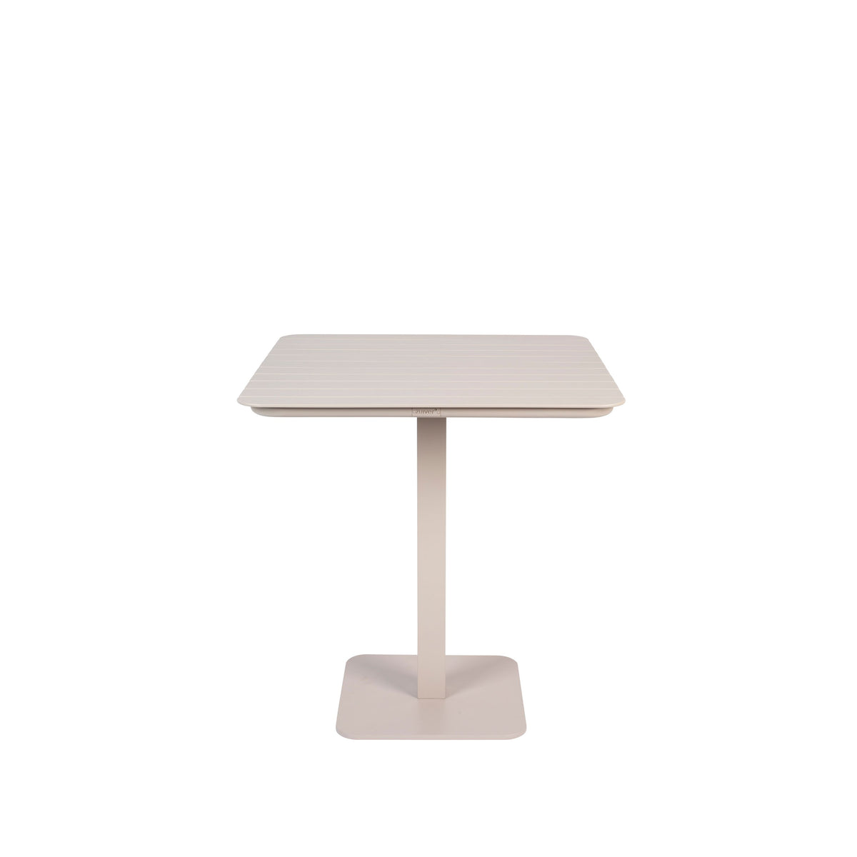 Zuiver Vondel Tuintafel/ Bistrotafel Vierkant 71x71 cm Aluminium Clay Wit