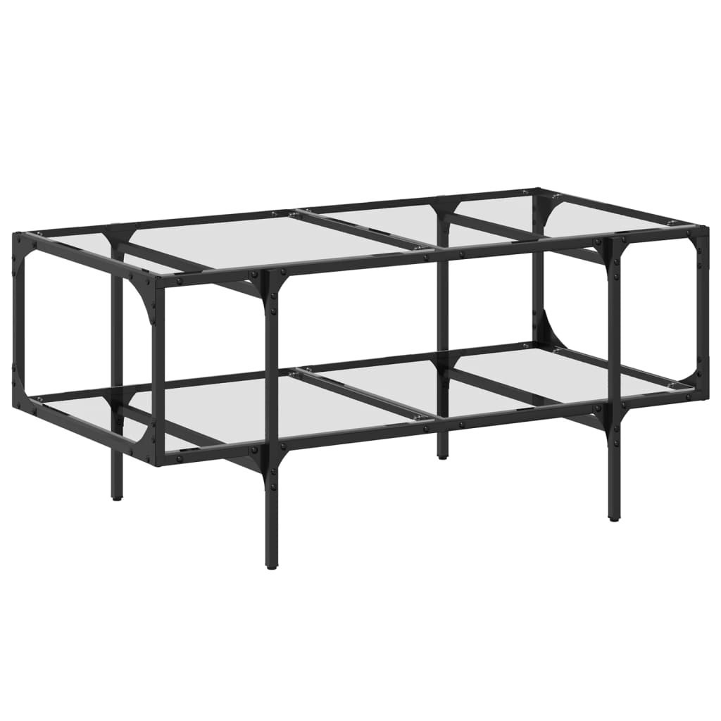 Stolik Kawowy Ława Stół Szklany 98.5x50x45 Do Salonu Do Pokoju