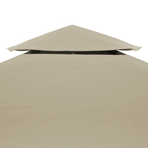 NNEVL Water-proof Gazebo Cover Canopy Replacement 310 g / m&sup2; Beige 3 x 3 m