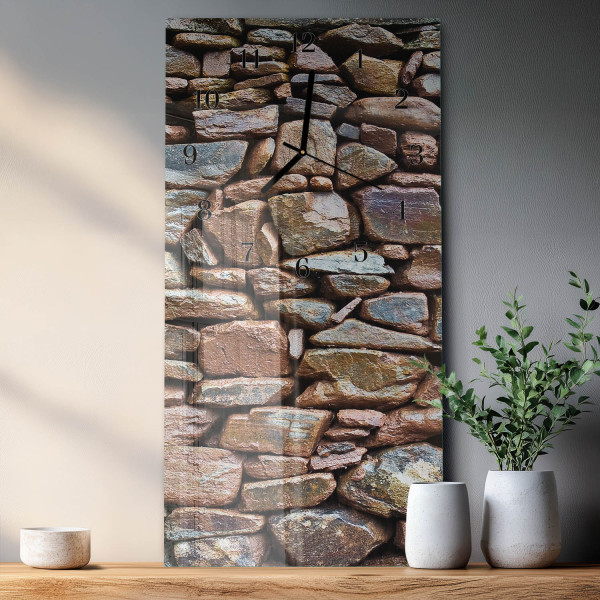 Zegar kuchenny 30x60 Mur Kamienny ozdobny ścienny