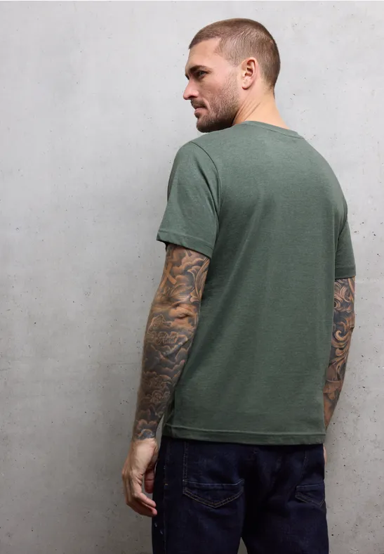 Melange-Look T-Shirt