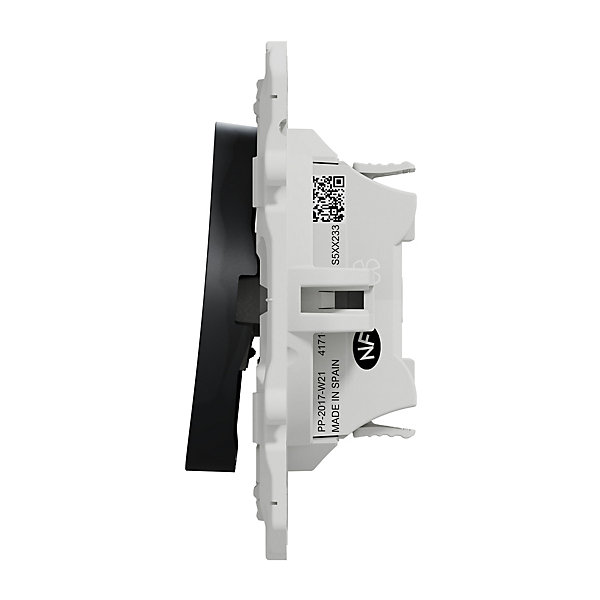 Interrupteur commande VMC 2 boutons à vis Schneider Electric Odace anthracite