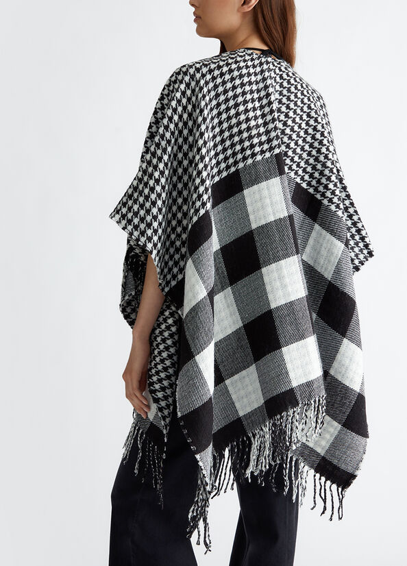 Poncho jacquard