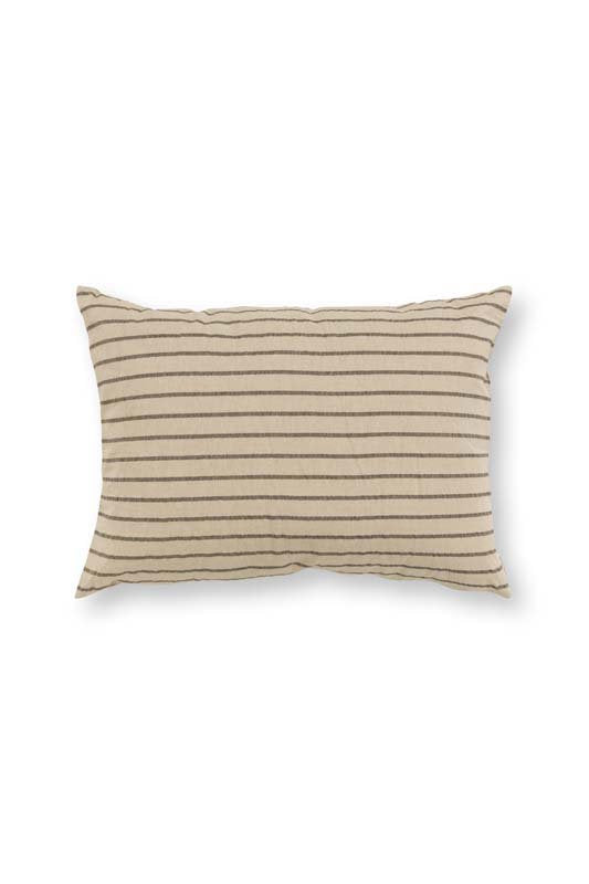 vtwonen Sierkussen - Gestreept - Beige - 50x70cm