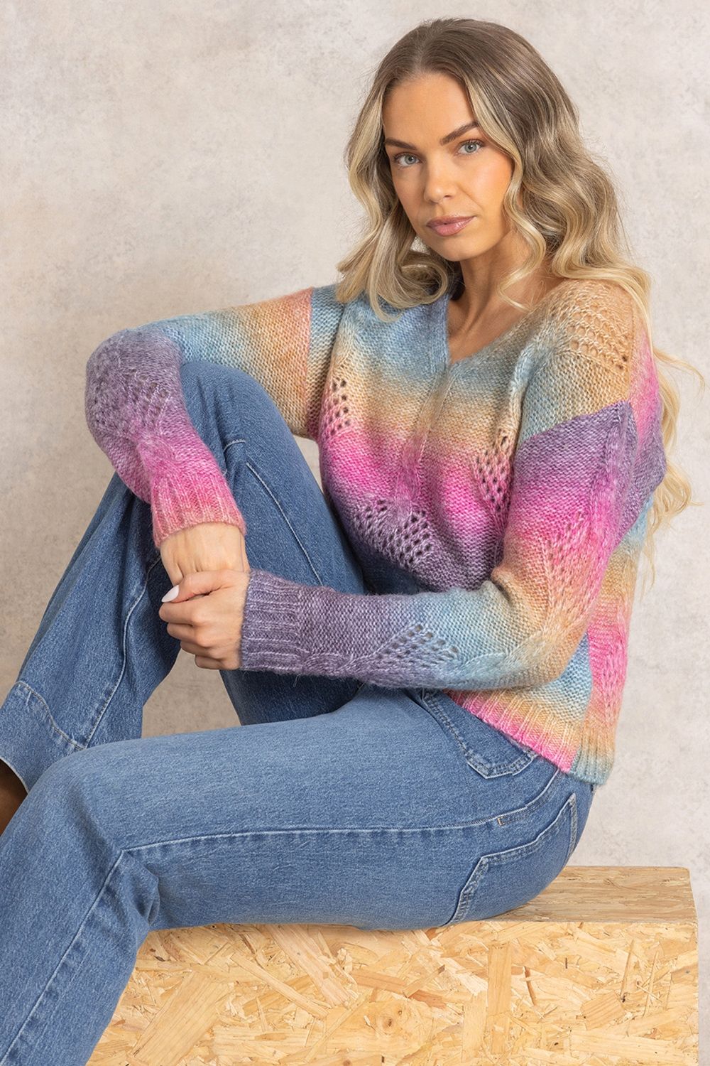 Klass. Eyelet Knitted Jumper