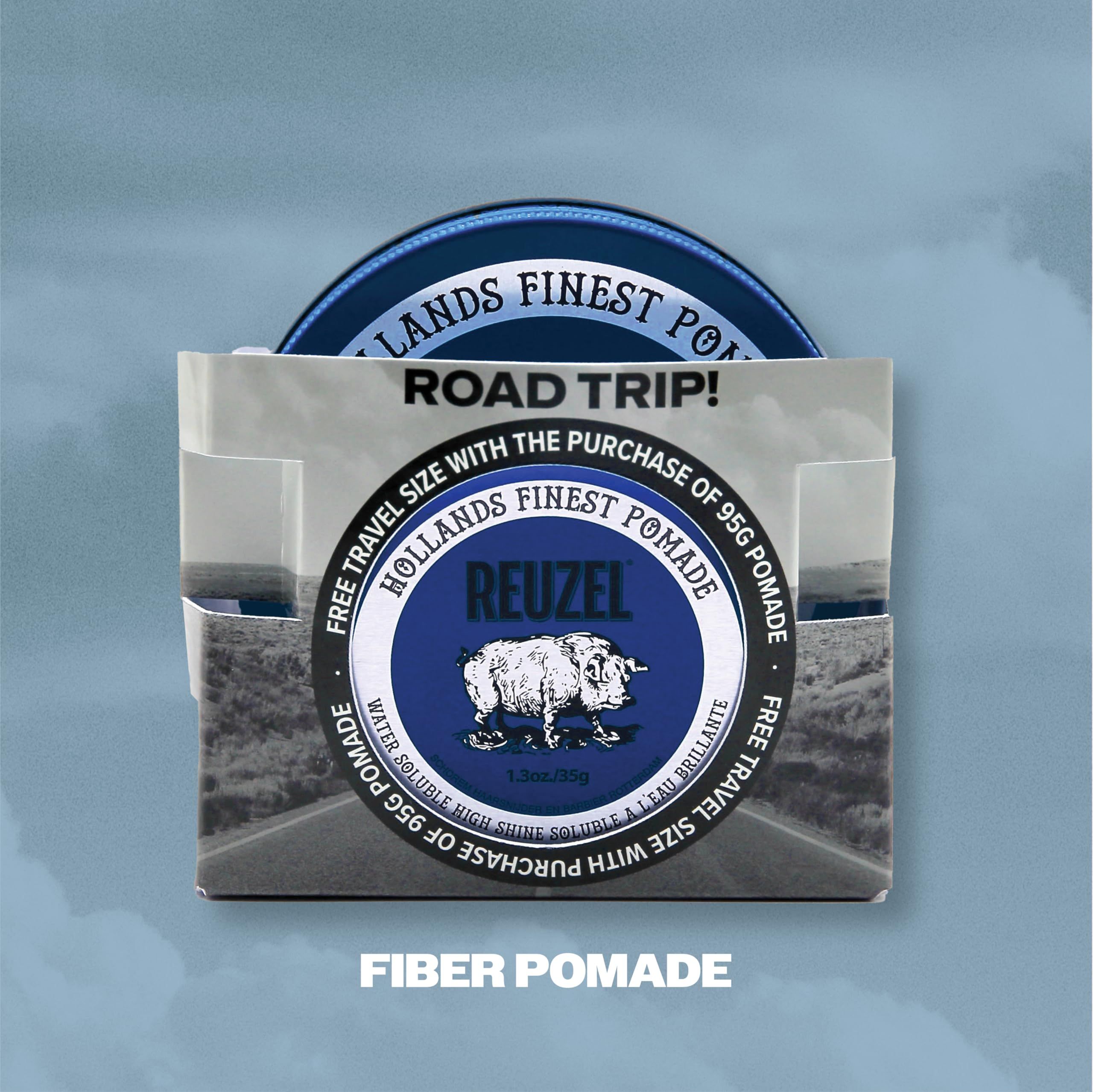 Reuzel 2026 Road Trip, Fiber Pomade, Low Shine, Firm Holding Pomade for - 35g