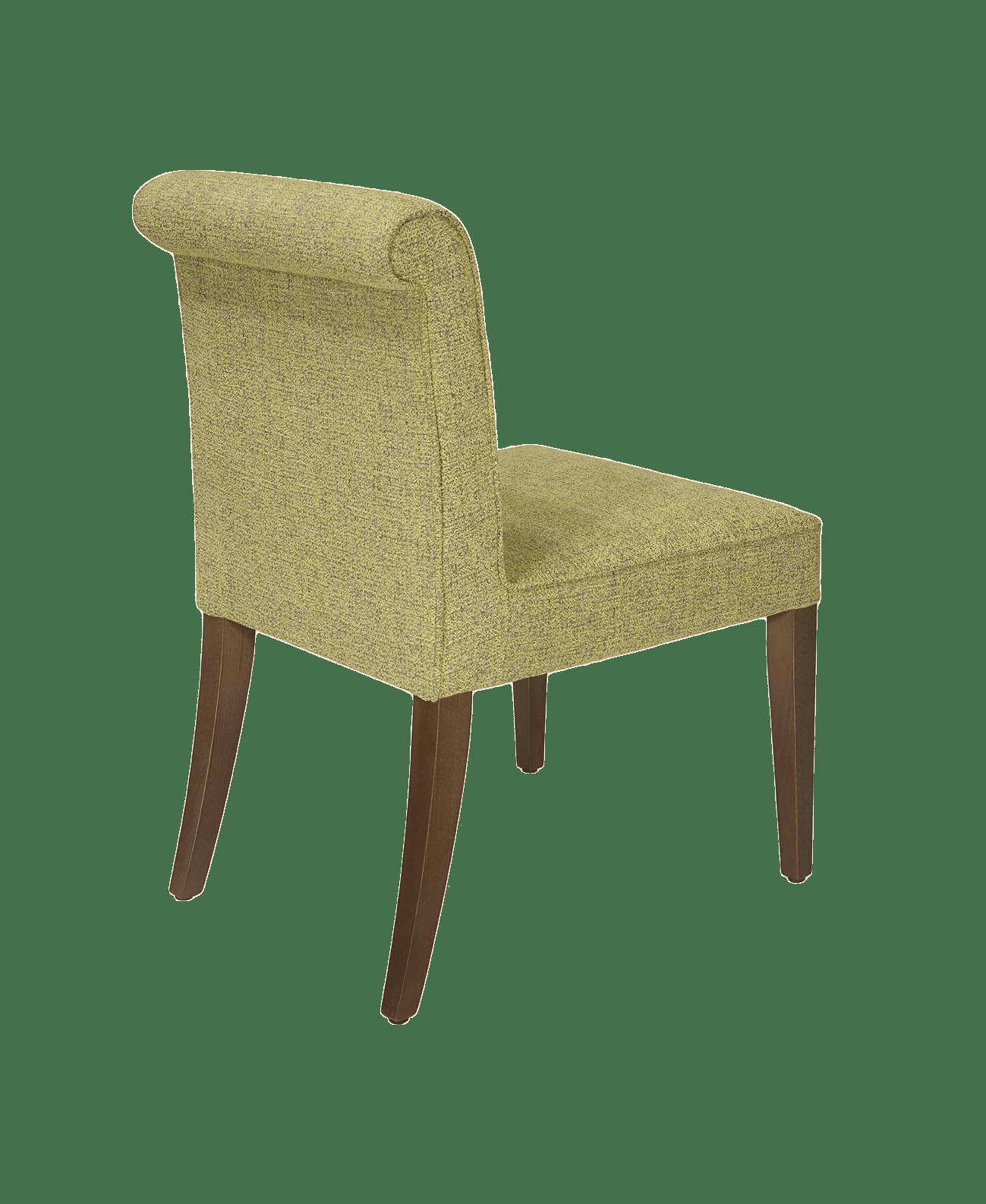 LOLA CHAIR - Chaise en bois de chêne naturel et tissu jaune