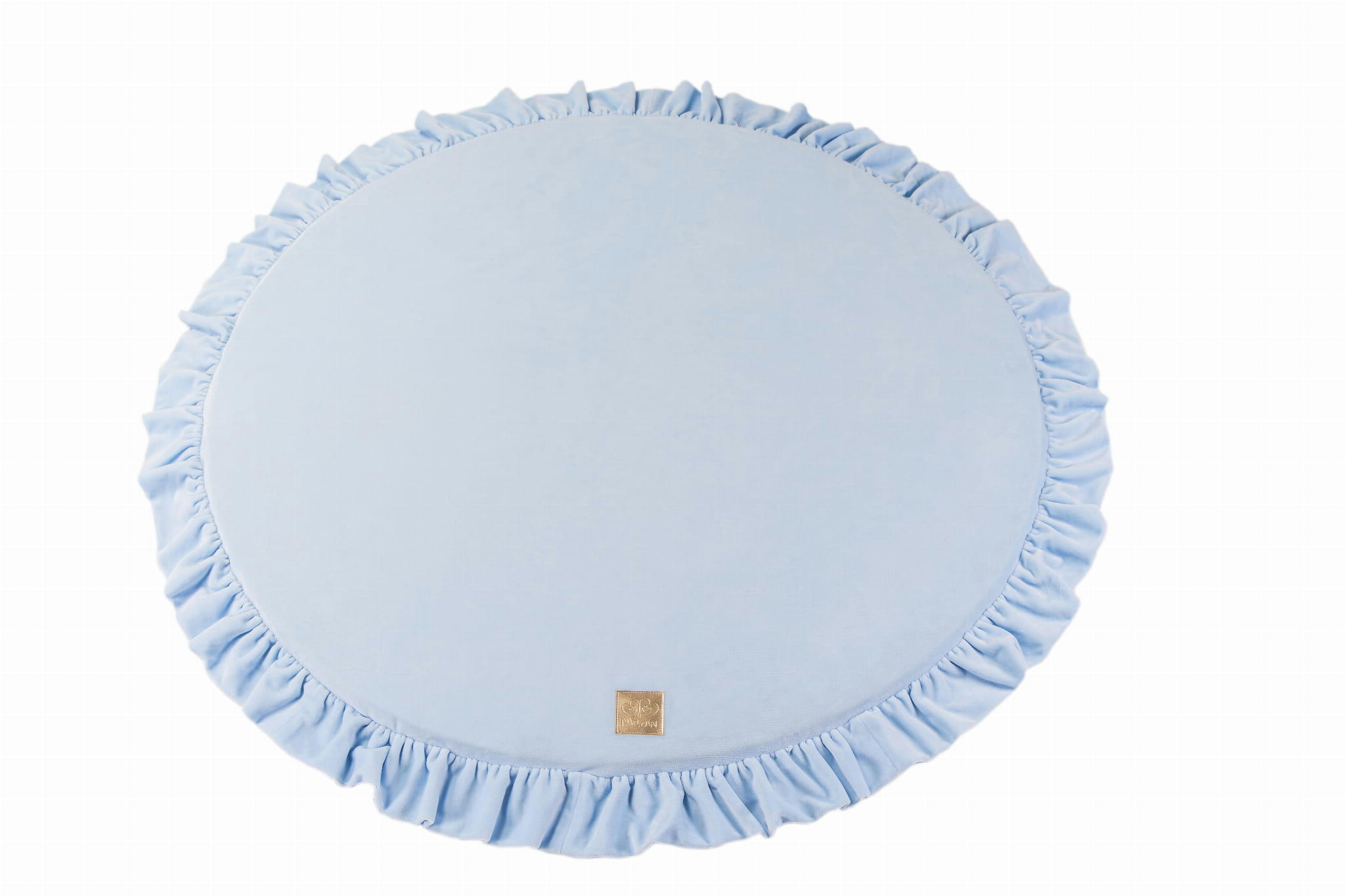 - Tapis de jeu rond bleu 100x100cm