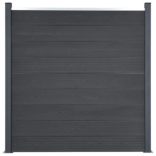 Ensemble de panneaux de clôture gris 526x186 cm WPC vidaXL