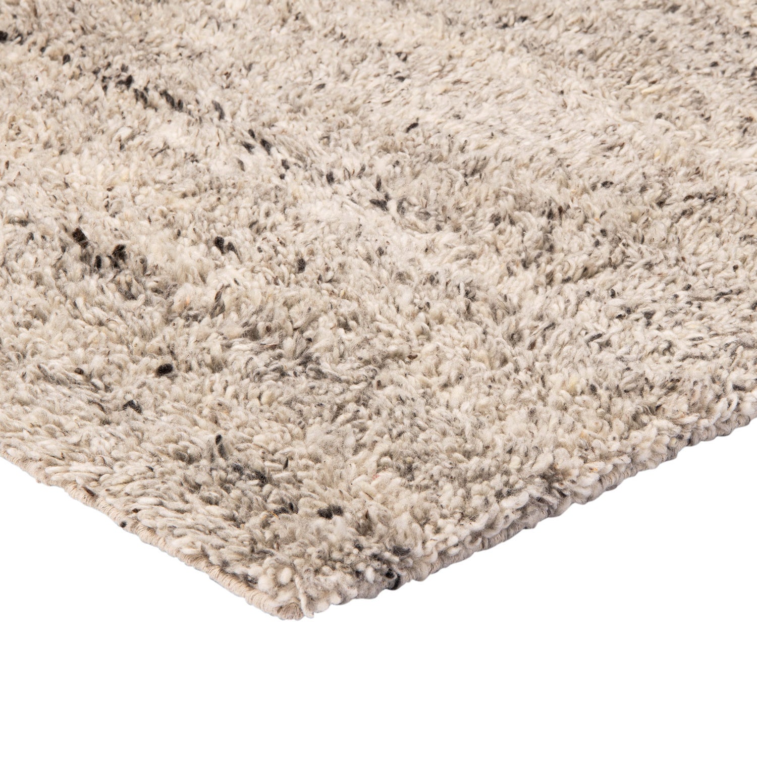 by fonQ Fluffy Wollen Vloerkleed 160 x 230 cm - Ivoor