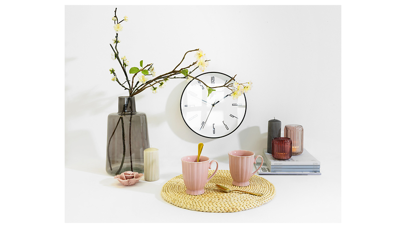 Świecznik szklany na tealight Hygge 12,5 cm różowy