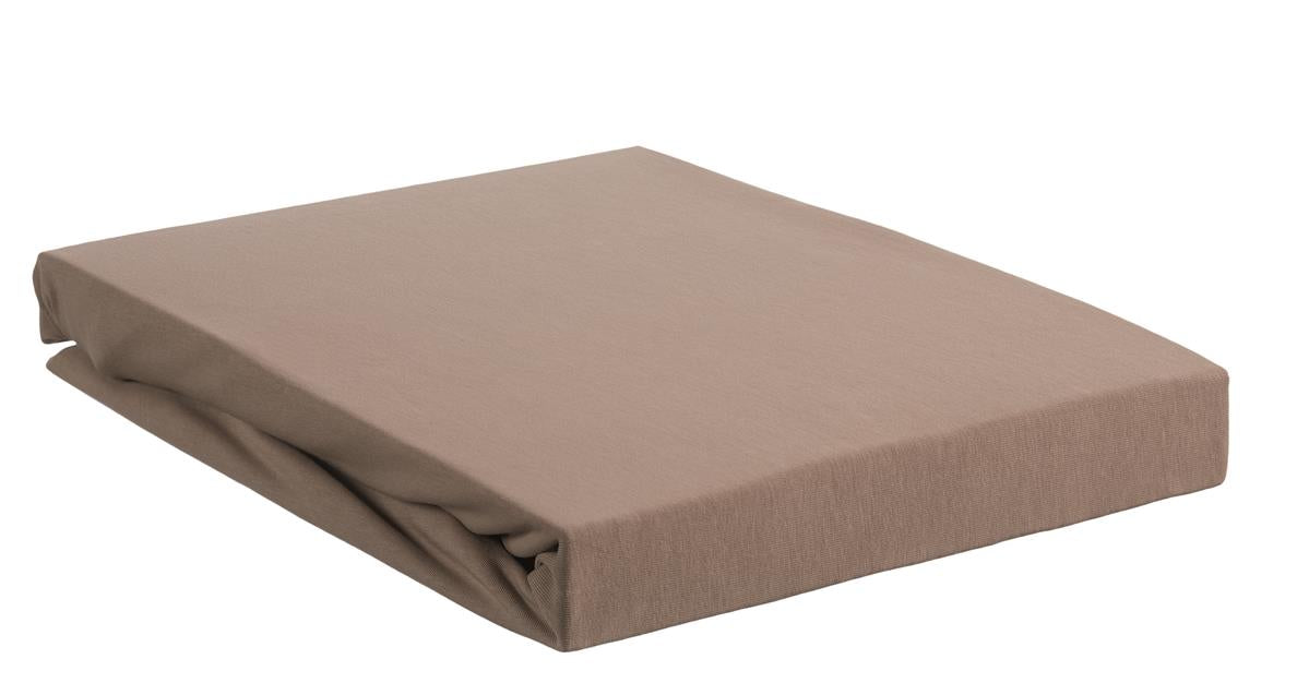 Beddinghouse - Jersey-stretch - Split-topper - Hoeslaken - 160x220 cm - Taupe