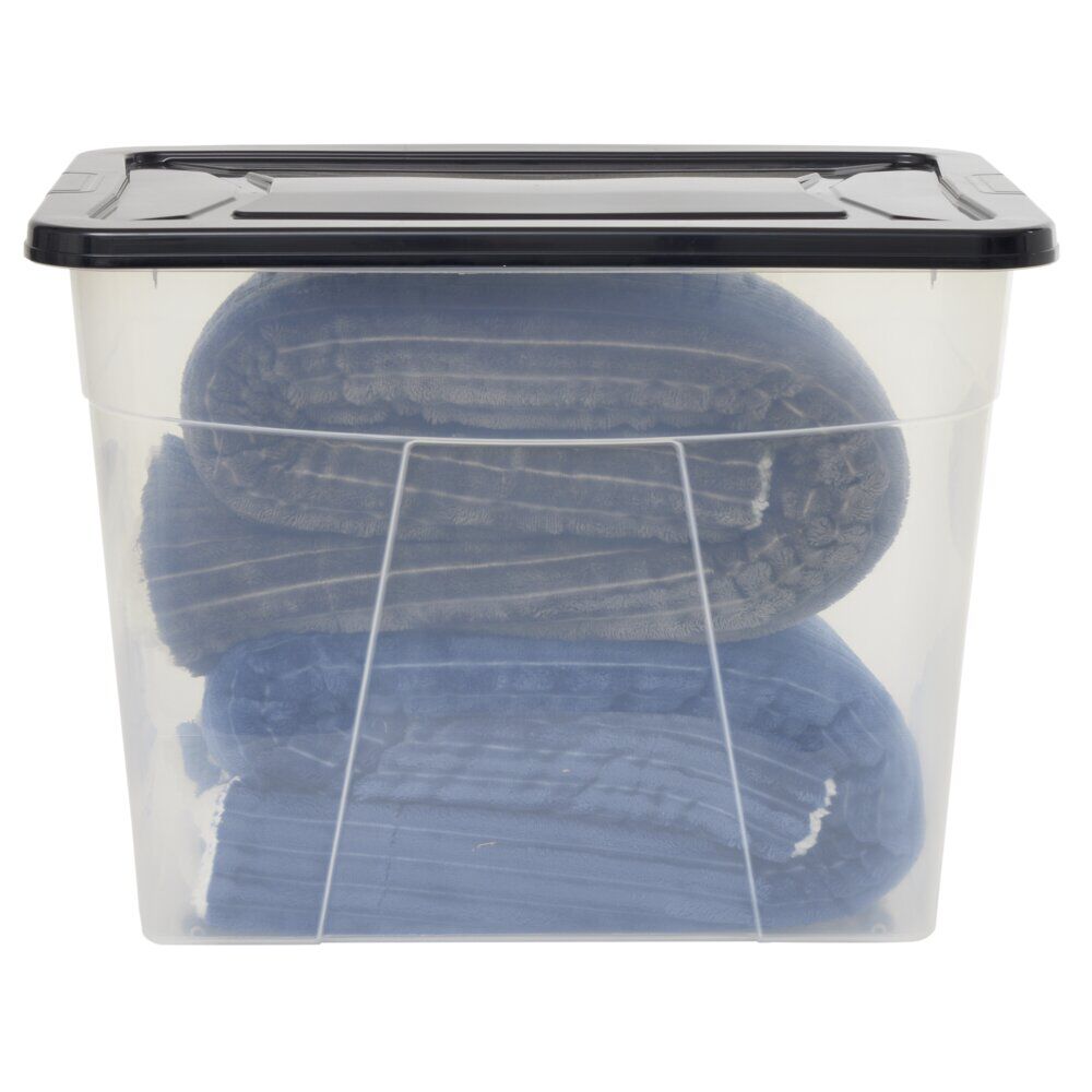 Box de rangement à roulettes plastique 80L (plusieurs modèles)